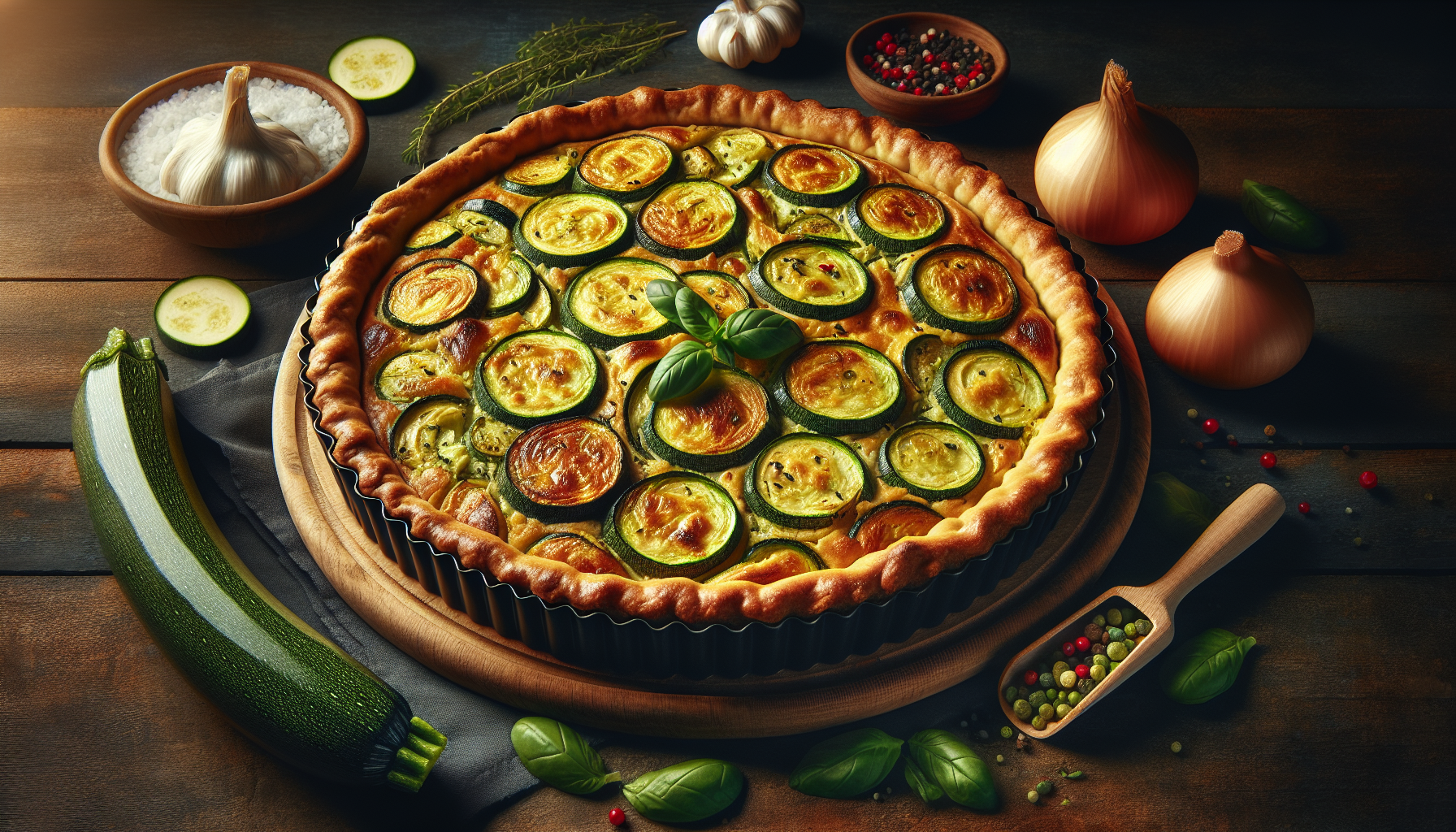 torta salata con zucchine